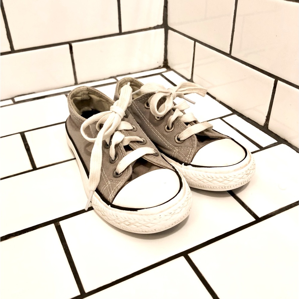 Kids Grey SODA OPOEE-KIDS Fashion Cushioned Converse Kicks